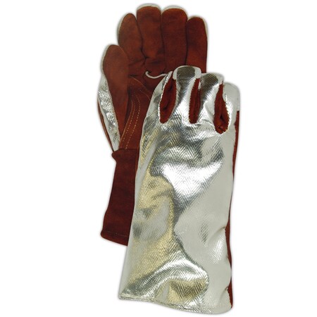 Magid Leather Glove With Aluminum Back And Knit Xk Liner, Xl 6703ALXK-XL